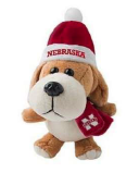 381948 NE Husker plush dog ornament