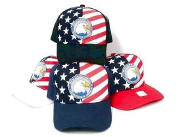 VM949M USA Cap w/Eagle & Flag Emblem, 4 styles