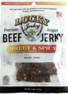 Sweet & Spicy Beef Jerky- (2-1.5 oz bags)