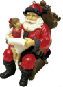 COL-NEB-903 Husker Wishlist Santa Ornament